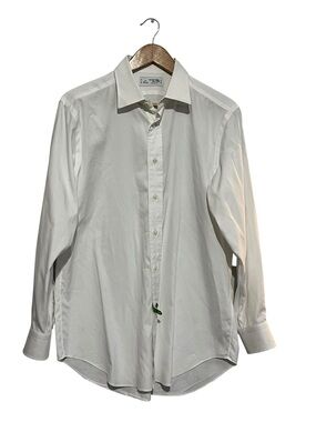 Maker's Shirt 225 Liberty White 16-32.5 Classic Fit Button Up Down